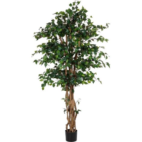 Planta banyan decorativa artificial en maceta 40x30x180h cm (1/5)