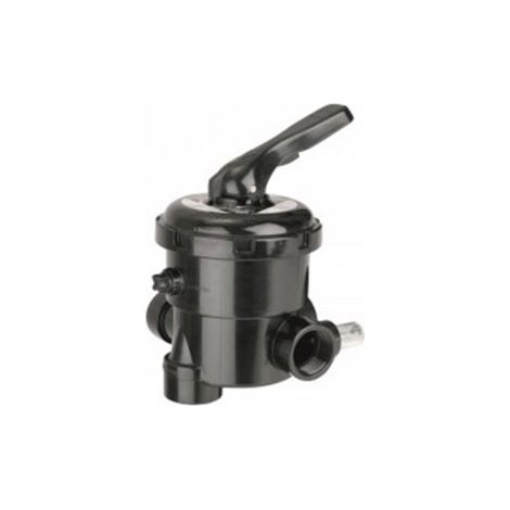 Válvula Selectora 6 Vías 1 1/2"  Variante 3 Lateral-Base  Cuerpo ABS e Internos PPO  Junta Neopreno Piscina