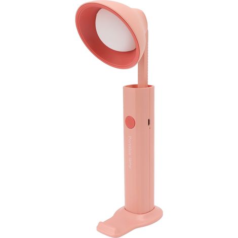 Leistungsstarke magnetische USB-Taschenlampe, faltbar und tragbar, ideal für Schüler und Studenten. 3 Farbtemperatureinstellungen, rote runde Fassung. (1/5)
