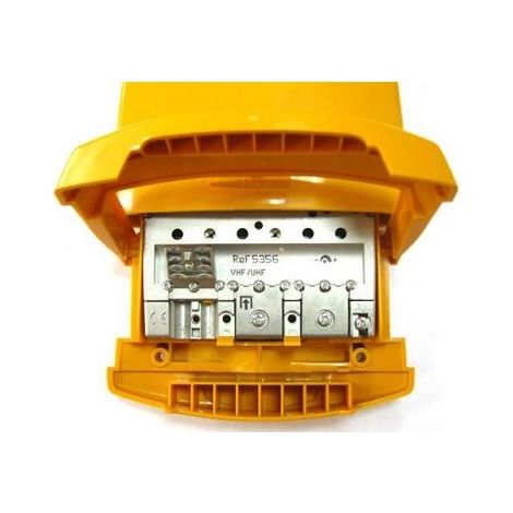 AMPLIFICADOR DE ANTENA PARA MASTIL DE EXTERIOR GANANCIA FM: 15db UHF: 4dB TELEVES (1/2)