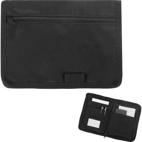 A5 Vehicle Document Holder with Multiple Compartments 24 x 17.5 cm, Document Holder with Compartments for A5 Portable Manual Pocket for Checks Invoices Receipts Tickets (1/5)