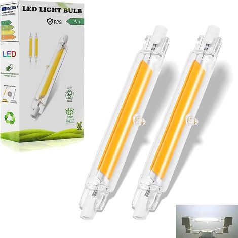R7S LED Bulbs 118mm Dimmable, 20W R7S LED Equivalent to 200W Halogen Bulb, Cool White 6000K 2000LM, Flicker-Free, 360° Beam Angle, Pack of 2 (1/5)