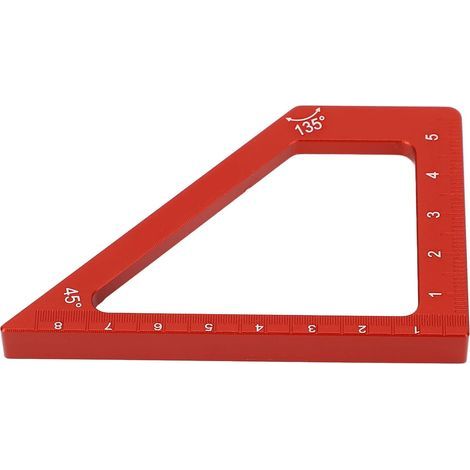 Règle de Travail du Bois en Alliage D'aluminium avec Angle de Notation de 45° et 90° pour une Mesure et un Marquage de Précision (1/5)