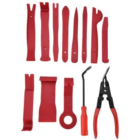 démontage garniture demonte clips voiture Outil de Porte de Voiture Outils pour Garnitures Outil de réparation o stéréo Outil de dépose de panneau de porte Kit d'outils de réparation o stéréo (1/4)