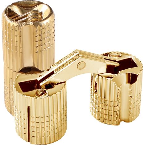 2 Pièces Charnière Laiton Caché Ouverture à 180° Angle, Charnières à Barillet Dissimulées, pour Boîtes à Cadeau Bijoux Bricolage (1/5)