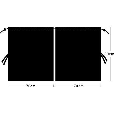 Rideaux Séparateurs Voiture Pare-Soleil 140x80cm Rideau de Voiture Amovible pour Brise-Vue Fenêtre Arrière Rideau Séparation Voiture Camping Crème Solaire et Intimité pour Tous Les Modèles (1/5)