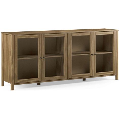 Mueble aparador 4 puertas modelo Alexis acabado cera, 186cm(ancho) 80cm(alto) 40cm (largo) (1/5)