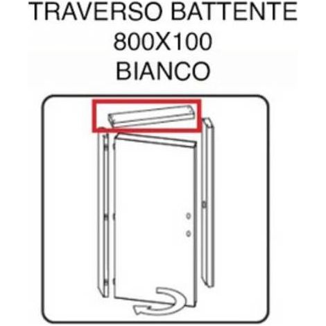 R TRAVERSO BATTENTE X PORTA MICROTEC FRASSINO/BIANCO 210X70