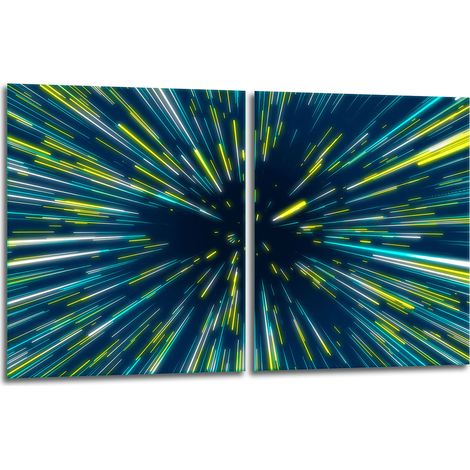 2 plaques de protection en verre pour cuisinière, espacement 40 x 52 cm (1/5)