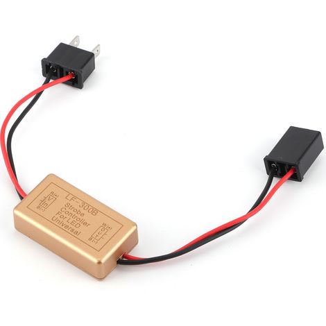 Boîtier de commande stroboscopique avec douille H7 pour phares antibrouillard LED et petites lampes (1/5)