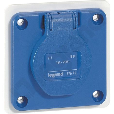 Prise de panneau P17 IP44 230 V 16 A 2P+Z