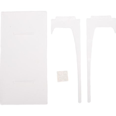 Porte-plaque acrylique transparent pour cadre photo, livre et décor - Support de présentation pour maison et bureau avec adhésif inclus - 25.4cm (1/5)