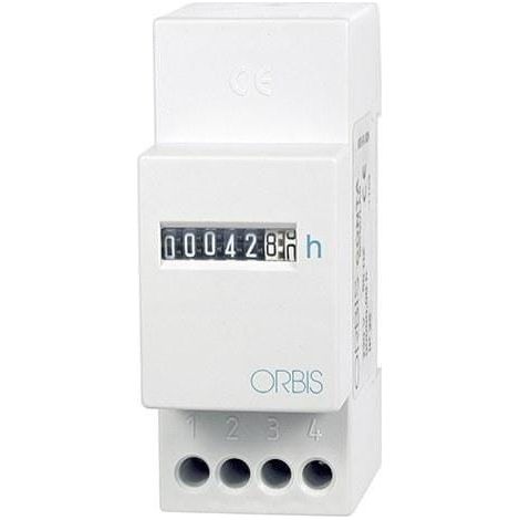 Compteur d'heures encastrable CONTA 2 modules 230V profil DIN
