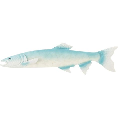 Déco Murale Poisson en Métal "Marée" 59cm Bleu Clair (1/2)