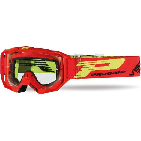 Occhiali motocross Progrip 3303 campo visivo migliorato antigraffio