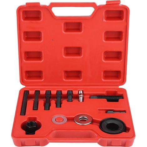 Kit d'installation pour extracteur de extracteur de poulie, Kit d'outil d'installation pour extracteur de extracteur de poulie 12pcs Outil d'installation de démontage de poulie pour alternateurs (1/5)