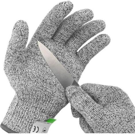 Gants extrêmement résistants aux coupures, de qualité alimentaire, offrant une protection à 5 niveaux, adaptés à l'ouverture d'huîtres, au filetage du poisson, à la découpe, à la découpe de viande et (1/5)
