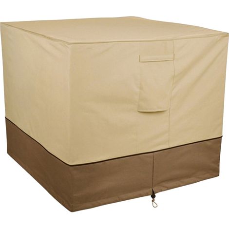 Housse pour climatiseur extérieur, anti-poussière, anti-neige, imperméable, résistante au soleil, pour maison, carrée (1/5)