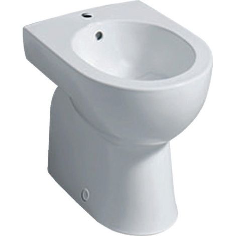 Bidet a terra Geberit RENOVA f Miscelatore monoforo bianco