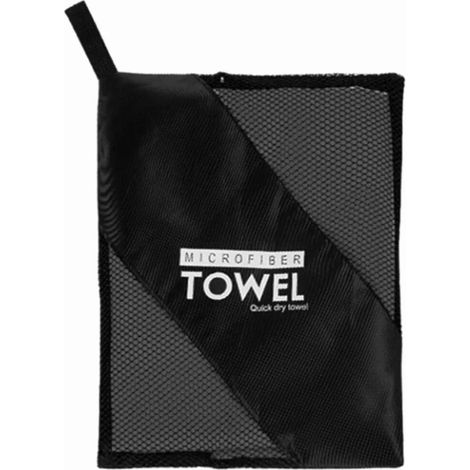 Serviette en microfibre à séchage rapide (gris foncé) 152 x 76 cm (1/5)