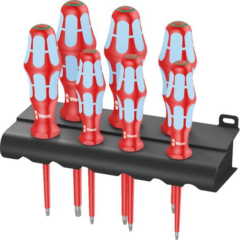 Wera 3167 i/7 Rack VDE Torx-Schraubendreher Größe (Schraubendreher) T 8, T 9, T 10, T 15, T 20, T 25 (1/5)