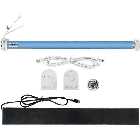 Moteur de volet roulant solaire WiFi Tuya pour tubes de 37/38 mm, compatible avec Alexa et Google Home - JBMEDIA (1/4)