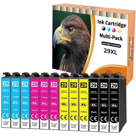 12x Cartouches d'encre Compatibles pour Epson 29XL 29 XL (1/5)