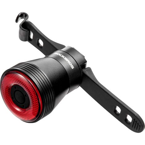 Luz trasera inteligente para bicicleta, luz trasera recargable para bicicleta 60 lúmenes, luz trasera para bicicleta 4 modos IP65 impermeable colorido 7 colores ligero resistente al desgaste se encien (1/5)