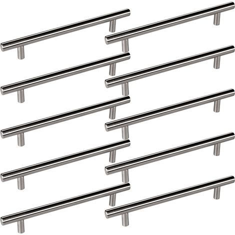 Stangengriff/ Relinggriff G10 BA 160 mm Edelstahl gebürstet, 10 Stück