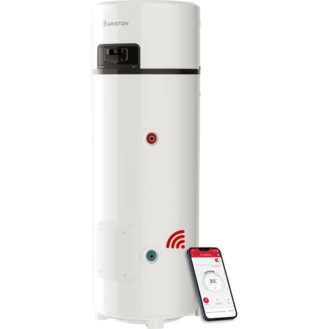 Ariston NUOS FIT WIFI 250L – Chauffe eau Thermodynamique Air Ambiant A+, R290, Cuve Titane, Made in France