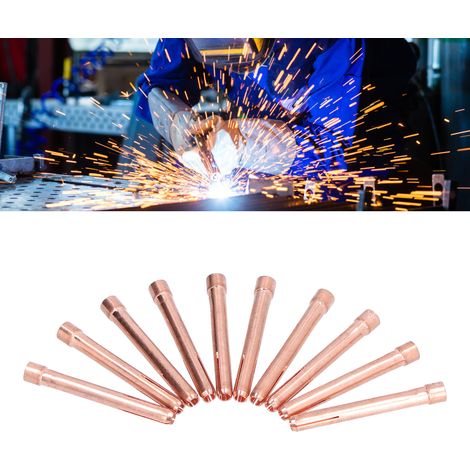 WP17/18/26 Clip d'électrode en tungstène conducteur de fluide avec trou épaissi pour soudage TIG accessoires et consommables WP17 connecteur en cuivre 26 tige de connexion WP18 clip d'aiguille en (1/5)