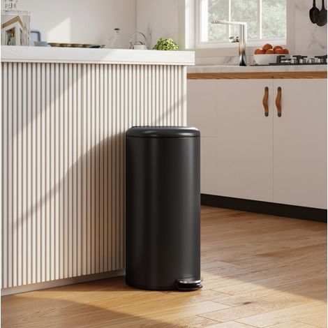 Mülleimer 30L mit Soft-Close Deckel und Inneneimer Metall OKMYHOME