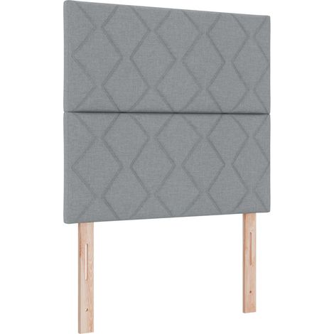 Maison Exclusive - Testiera LED Grigio chiaro 100 cm Tessuto