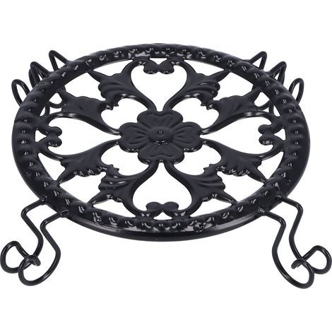 Simple indoor desktop iron flower pot stand, European living room balcony floor flower pot stand, plant stand (1/5)