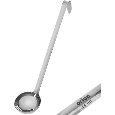 Cucharón de cocina de acero inoxidable para verter salsas con boquilla, 45 ml.