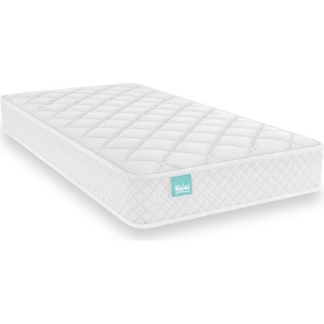 Nalui Colchón Cuna 70x140x12cm Blanco Baby One ±12cm Certificado Oeko-Tex® Hecho en España