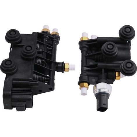 Par de bloques de válvulas solenoides de suspensión neumática para Land Rover LR3 4 Range Rover Sport RVH000046 RVH000095 (1/5)