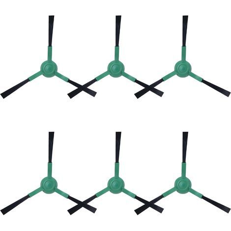 Lot de 6 brosses latérales de rechange pour aspirateurs iRobot Roomba Combo 104, 105, 205, 405, 505 (1/5)