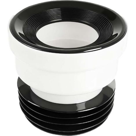 Raccord droit pour cuvette de WC 100 mm/110 mm, joint de raccord de sol rigide pour WC mural (1/5)