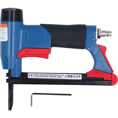 Agrafeuse Pneumatique – Agrafeuse à Air pour Menuiserie et Fabrication de Meubles,140 Clous, 1/4”-5/8”, Agrafeuse pour Tissus D'ameublement (1/5)