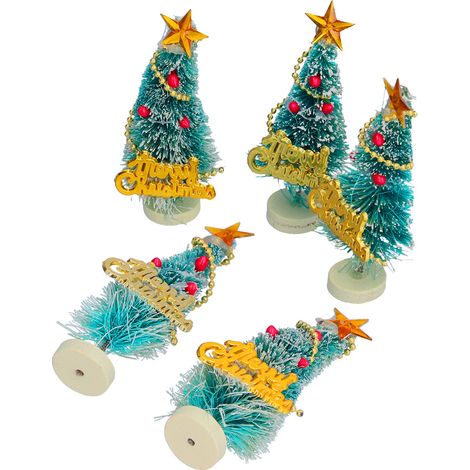 Sapin de Noël miniature pour maison de poupée, jouets de jeu d'imitation, décorations et accessoires (1/5)