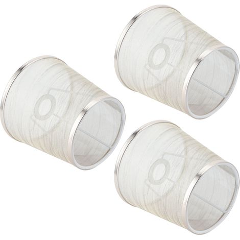 Lot de 3 abat-jour en tissu, abat-jour moderne en gaze de style européen E14, abat-jour pour lustre à bougie, vendu par lot de 3 pièces. (1/5)