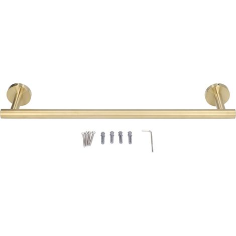 Barre porte-serviettes dorée en acier in 45 cm (17,7 po), 5 kg (11 lb) (1/5)
