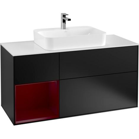 V&B Waschtischunterschrank Finion 120cm, Pl wh. m, Reg li Peo, bla m Lac (1/2)