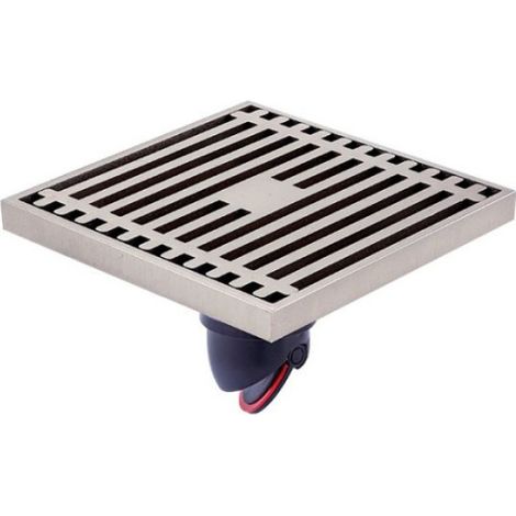 Siphon de sol - Cuivre - Anti-odeurs - K7007 - Brosse en nickel - Rangée droite (1/5)