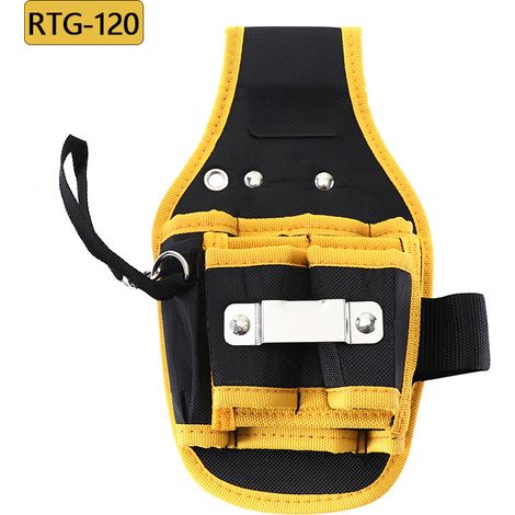Irovami Sacoche porte-outils banane en Oxford épais – multifonctionnelle, pour perceuse, portable RTG-120 (1/5)