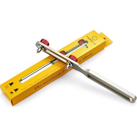 Ouvre-boîtier 2 griffes tête carrée professionnel, outil de haute qualité pour démontage montre et changement pile (1/4)