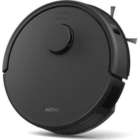 MOVA E20 – Robot aspirateur laveur 5000 Pa, navigation LDS, vidage automatique, nettoyage 2‑en‑1, sols durs et tapis, noir