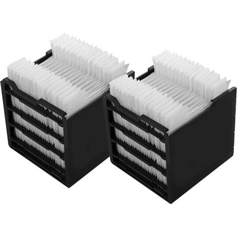 Lot de 2 filtres pour refroidisseur d'air 4,72 x 4,41 x 4,53 pouces , filtre humidificateur , chargement USB , mini filtre de remplacement pour climatiseur