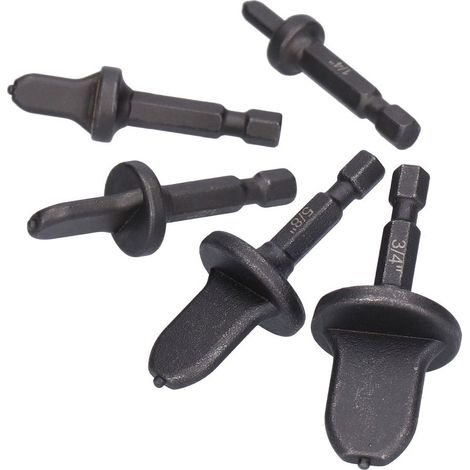 Jeu de 5 Élargisseurs de Tubes Cuivre 1/4 Pouce Mandrin Hexadrive Carbone Haute Pour Climatisation (1/5)